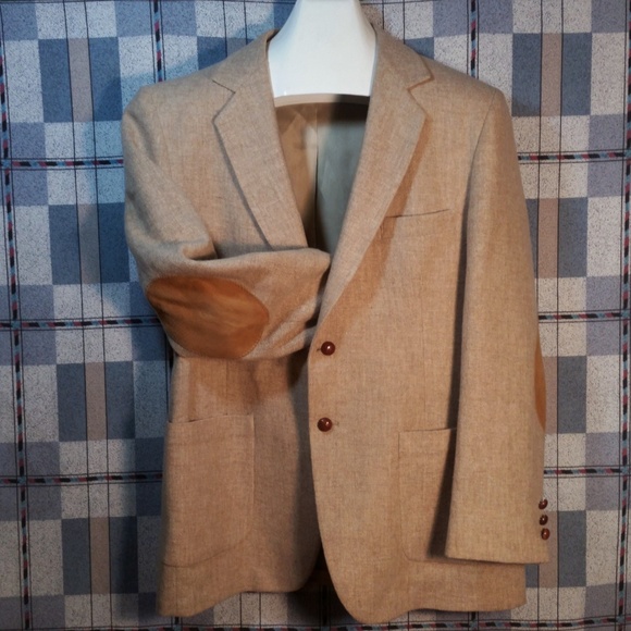 Tweed Suit Jacket Blazer Sport Coat 